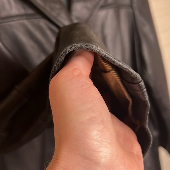 Adler Collection Vintage Black Button Up Leather Jacket, Women’s Size XL - Picture 6 of 15